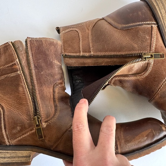 Bed Stu Factory Distressed Burst Ankle Boot in Tan Rustic Size 8.5 Medium main image 9